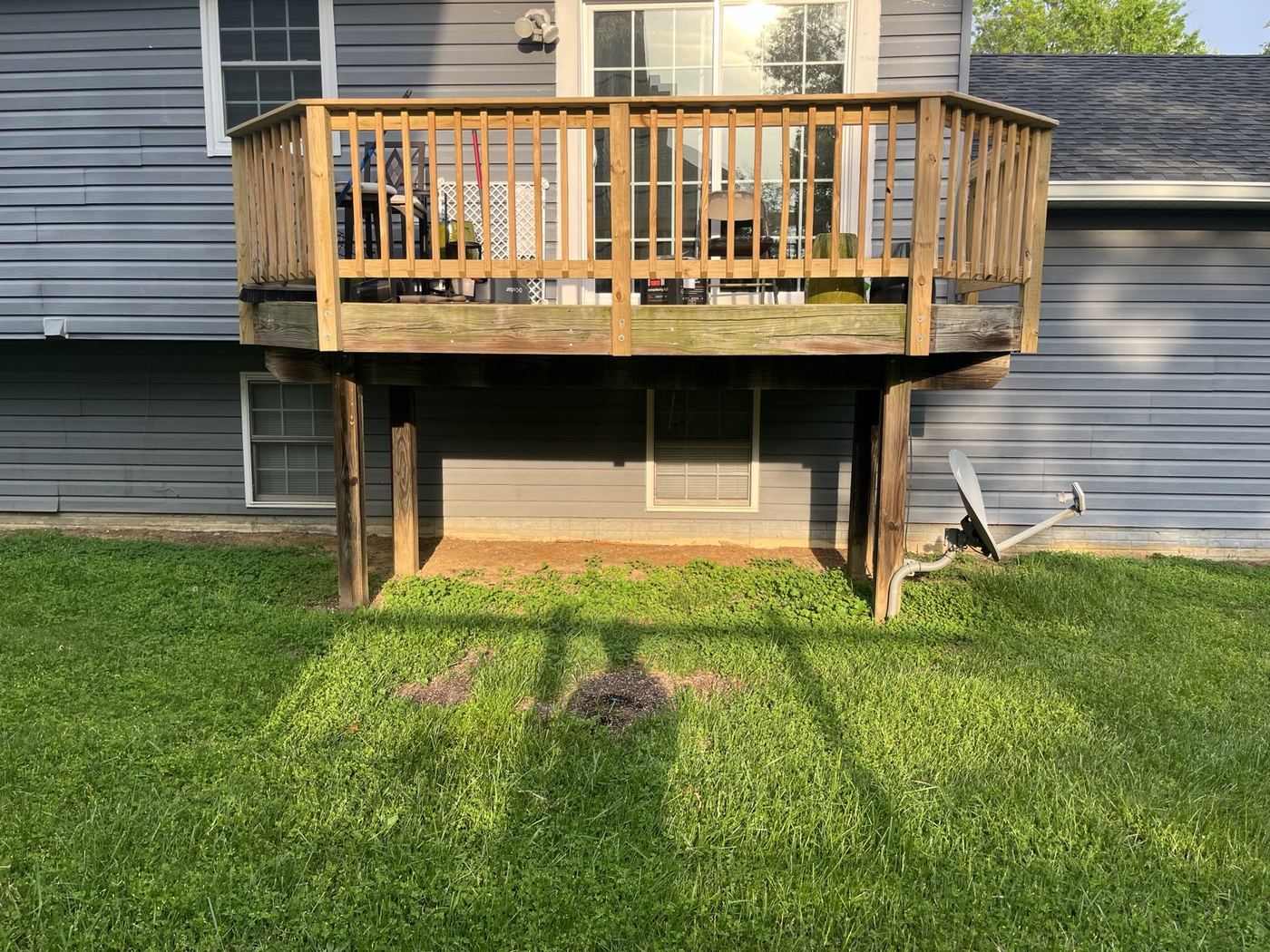 Deck after restoration