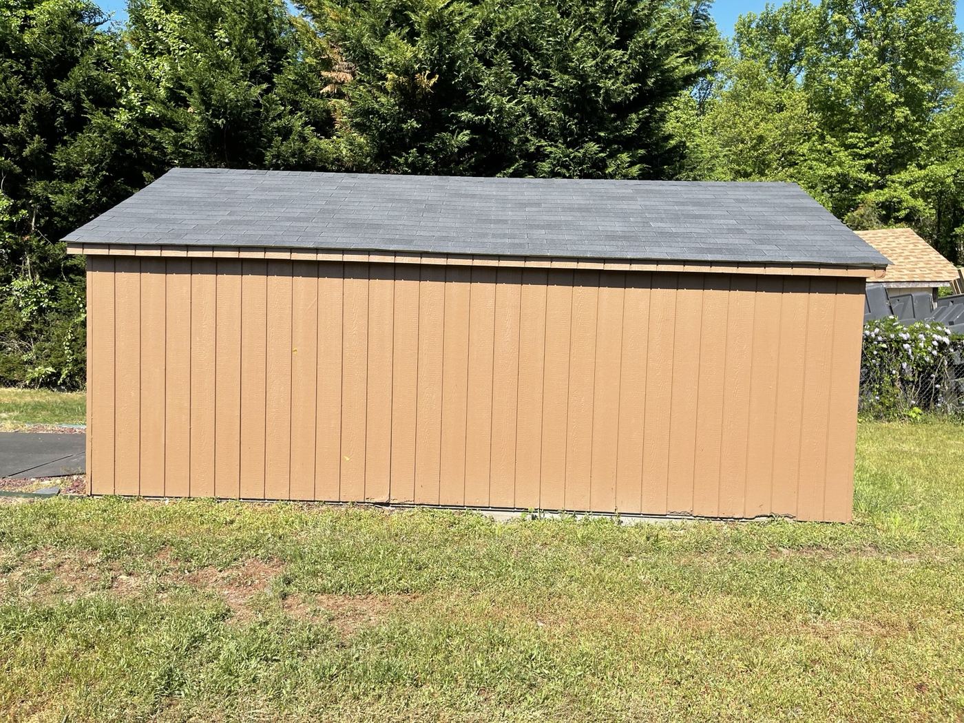 Gable siding after exterior repair